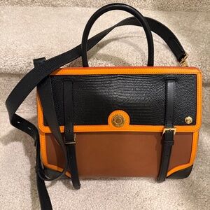 Burberry leather Elizabeth small top handle tote bag 